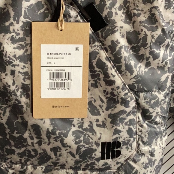 NWT BURTON AMORA PUFFY SNOWBOARD JACKET SIZE L - Picture 3 of 7